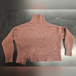 Womens Lyla 360 Cashmere Mock Neck Womens Xs Burgundy Red Maroon